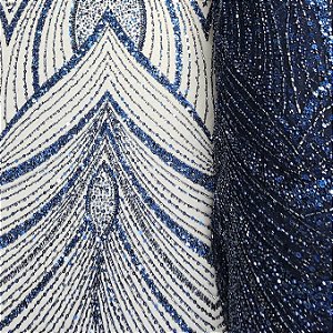 Renda c/ Pedrarias LYD 391 Azul Marinho