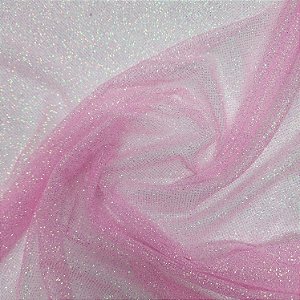 Tule Boreal Strass furta-cor Rosa Chiclete