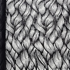 Tule Boreal c/ paetê P228 Preto