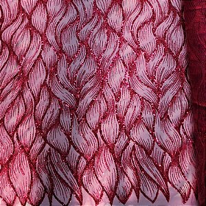 Tule Boreal c/ paetê P228 Pink