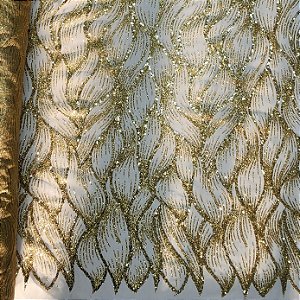 Tule Boreal c/ paetê P228 Dourado