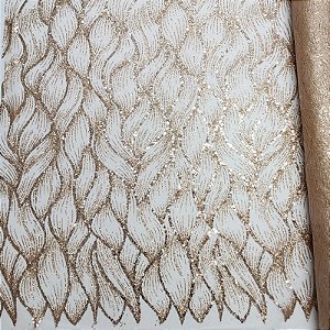 Tule Boreal c/ paetê P228 Nude