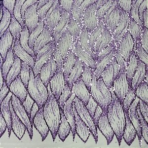 Tule Boreal c/ paetê P228 Lilás