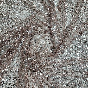 Tule Diamante Quebrado c/ Paetê 7915 Nude