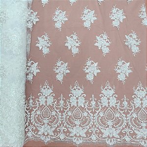 Renda Pedraria Dolce 530546 Branco