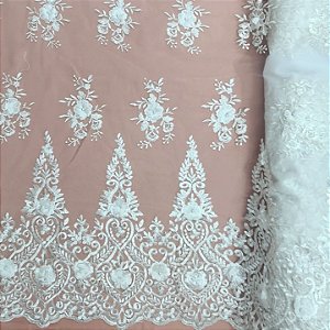 Renda Siena Bridal 3D 530580 Branco
