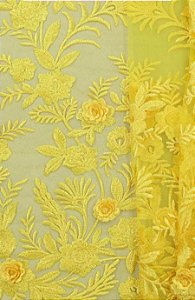 Renda London 3D Des.15 Amarelo