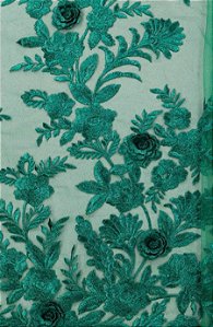 Renda London 3D Des.15 Verde Esmeralda