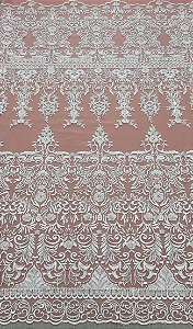 Renda Bordada 10359-01 Branca