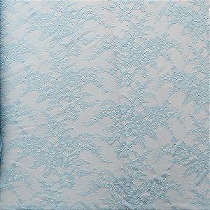Renda Chantilly Clarice Azul Tifany