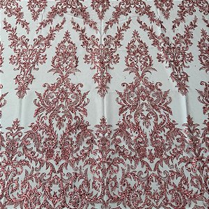 Tule c/ paetê P229 Rose