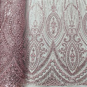 Renda c/ Pedrarias LYD 611 Rose