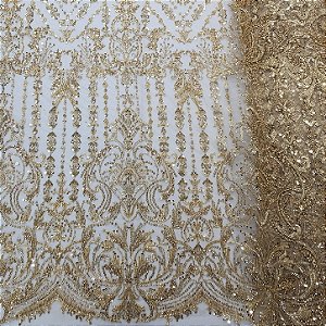 Renda c/ Pedrarias LYD 592 Dourado