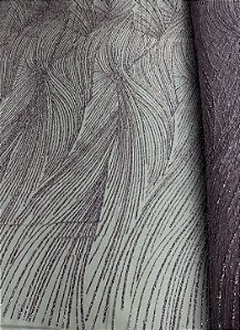 Tule Diamante Quebrado Des. LYD 090 Lavanda