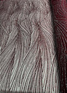 Tule Diamante Quebrado Des. LYD 090 Marsala