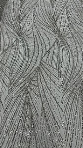 Tule Diamante Quebrado Des. LYD 090 Prata