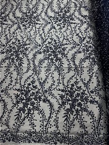 Tule Diamante Quebrado Des 2116 Azul Marinho