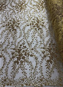 Tule Diamante Quebrado Des 2116 Dourado
