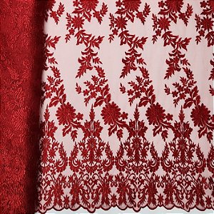 Renda Liverpool Dull Des 005 Vermelho