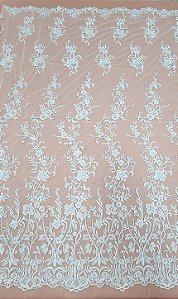 Renda c/ paetê 70908 Branco