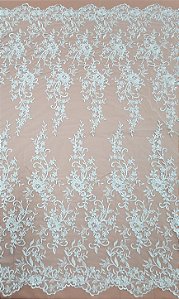 Renda c/ paetê 70907 Branco