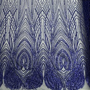 Renda Pedraria Des. 14 Azul Royal