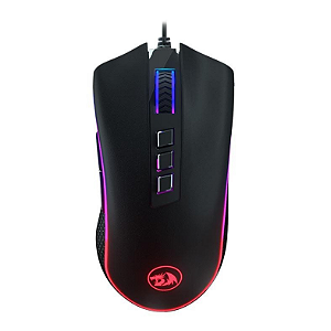 Mouse Usb Gamer Redragon Cobra Preto Led Rgb M711