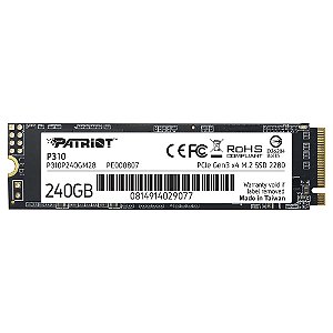 SSD M.2 NVMe Patriot P310 240GB