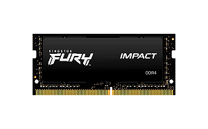 Memoria Nb Ddr4 16gb 3200mhz Kingston Fury Impact Preto Kf432s20ib/16