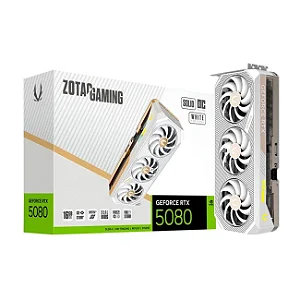 Placa de Video 16Gb Zogis RTX 5080 Solid Core OC White Ed. GDDR7 256BITS ZT-B50800Q-10P