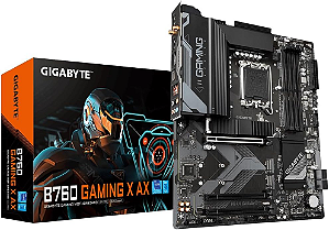 Placa Mae Gigabyte B760M Gaming X AX Wifi Lga 1700 4xDDR5/Hdmi/DP/M.2/USB 3.2