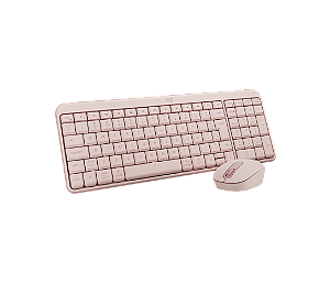 Teclado+mouse Bluetooth Logitech Mk250 Rosa