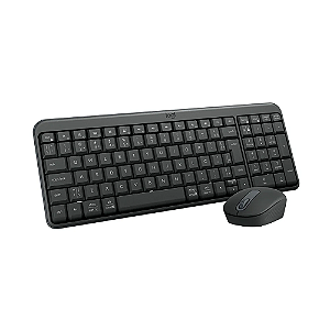 Teclado+mouse sem fio Logitech Mk250 Grafite