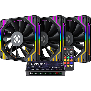 Cooler 120x120 Fortrek Frosty Argb Kit c/3