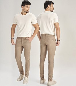 Calça Alfaiataria Slim Fit Caki Masculina 11624