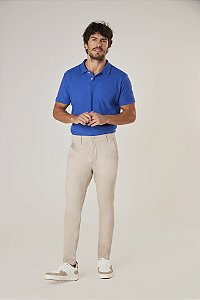 Calça Alfaiataria Slim Fit Areia Masculina 11500