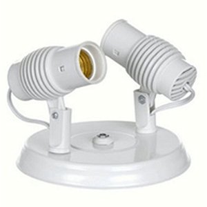 SPOT PVC POPYLUX P/ 02 LAMP BRANCO EXTRALUZ