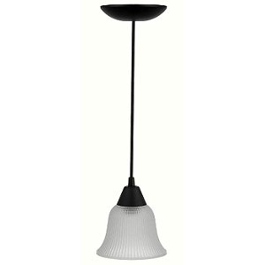 PENDENTE SINO P/ 01 LAMP PRETO EXTRALUZ