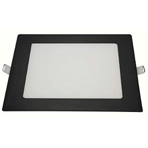 PAINEL QUADRADO EMB 12W 6000K PRETO ELGIN