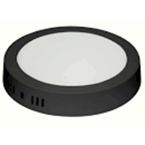 PAINEL REDONDO SOB 12W 6000K PRETO ELGIN