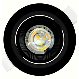 SPOT LED MR11 3W REDONDO 6500K PRETO ELGIN