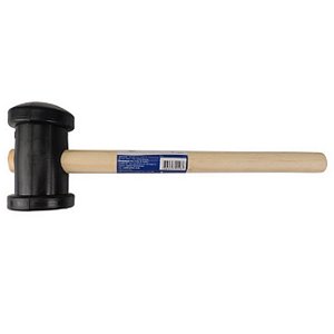 MARTELO DE BORRACHA 80MM GRANDE PRETO BRASFORT E-COMMERCE