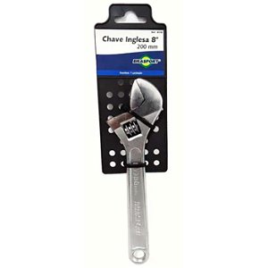 CHAVE INGLESA CROMADA 8" BRASFORT