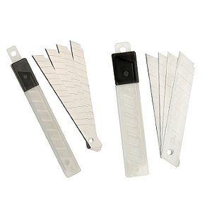 LAMINA P/ESTILETE 18MM C/10PECAS BRASFORT