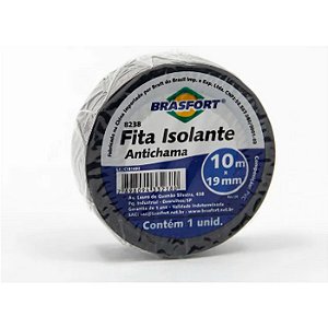 FITA ISOLANTE ANTICHAMA 10 MTS BRASFORT