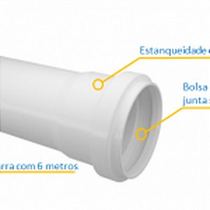 TUBO ESGOTO SN DN 50 - 6M FORTLEV