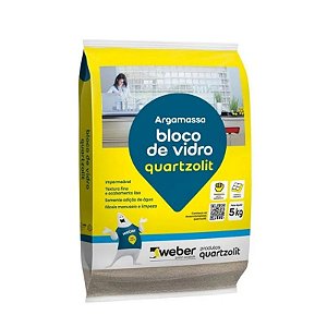 ARGAMASSA BLOCO DE VIDRO 30KG