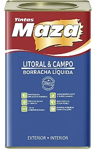 BORRACHA LIQUIDA LITORAL E CAMPO BRANCO 18L MAZA