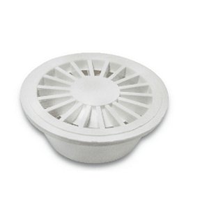 RALO SIFONADO REDONDO C/ GRELHA 100 x 40 MM BRANCO REBOUÇAS
