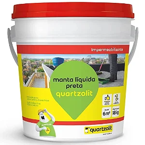 MANTA LIQUIDA PRETA 18 KG QUARTZOLIT
